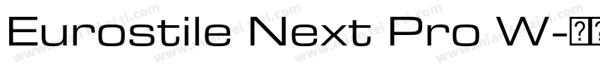 Eurostile Next Pro W字体转换